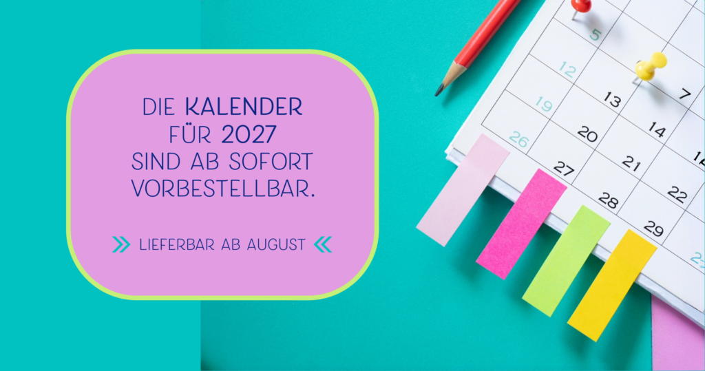 Kalender für 2027 vorbestellbar