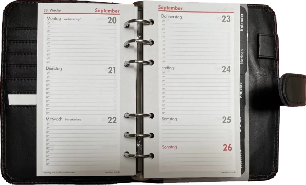 BSB Kompakt Terminplaner 2026 mit Register, Kalender und Notizseiten