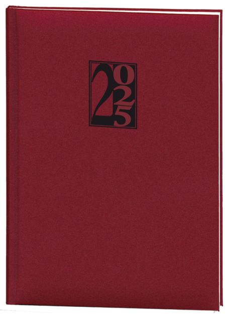 Buchkalender mit österreichischem Kalendarium, Umweltzeichen, Bandlesezeichen und Recyclingpapier