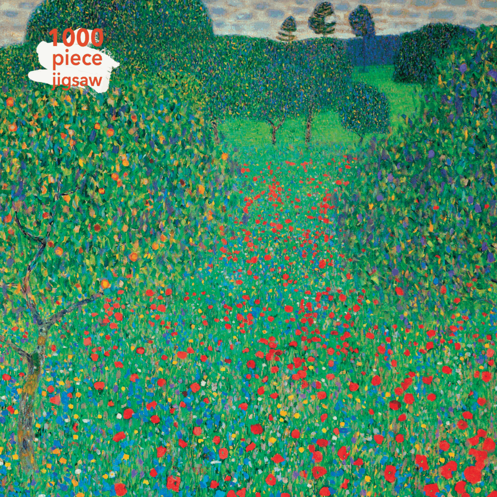 Gustav Klimt Poppy Field 1000 Teile Puzzle