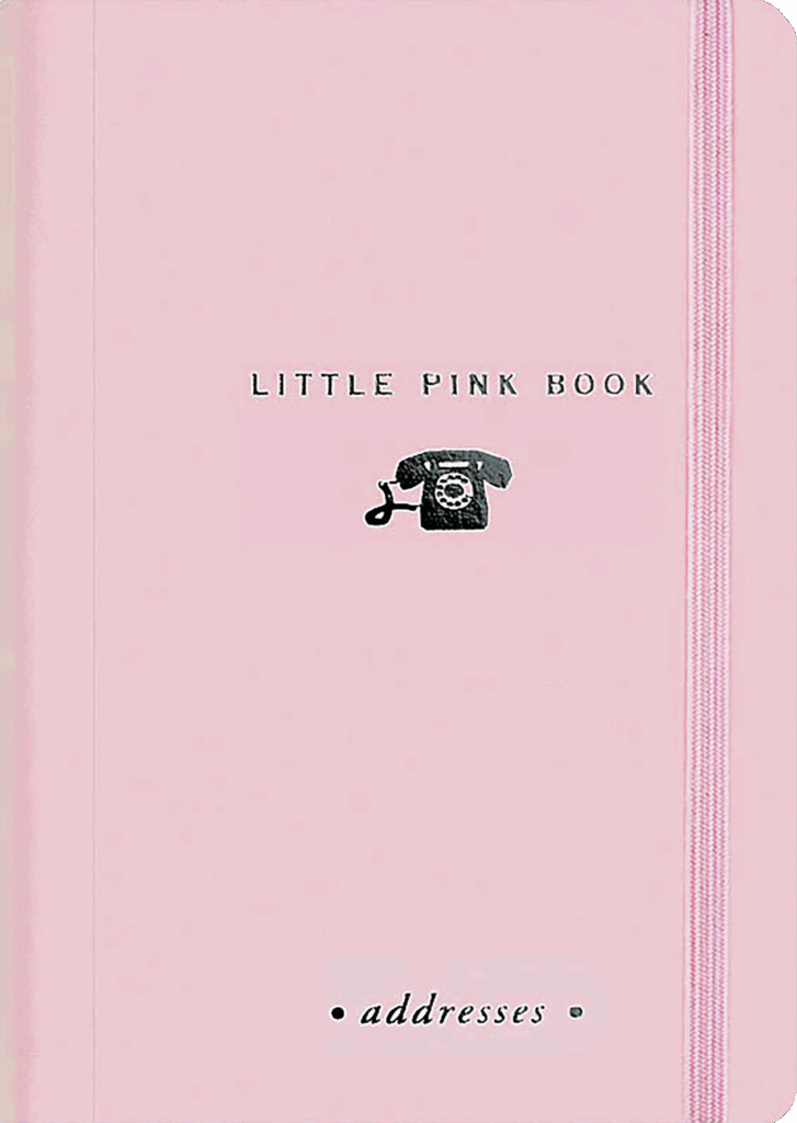 Peter Pauper Press Adressbuch klein pink Gummibandverschluss