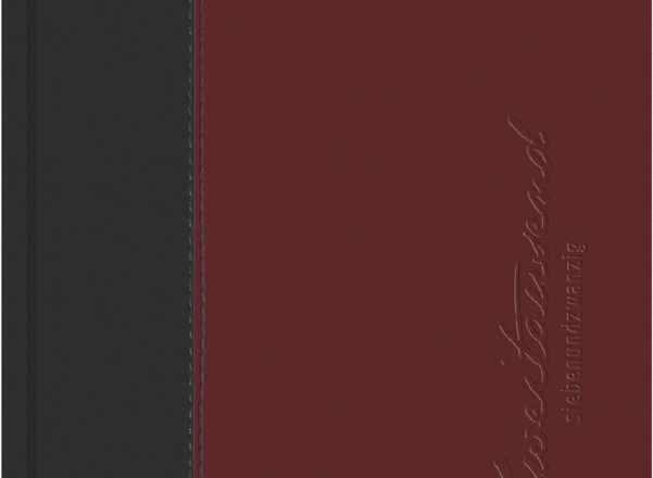 Buchkalender Fire schwarz-rot