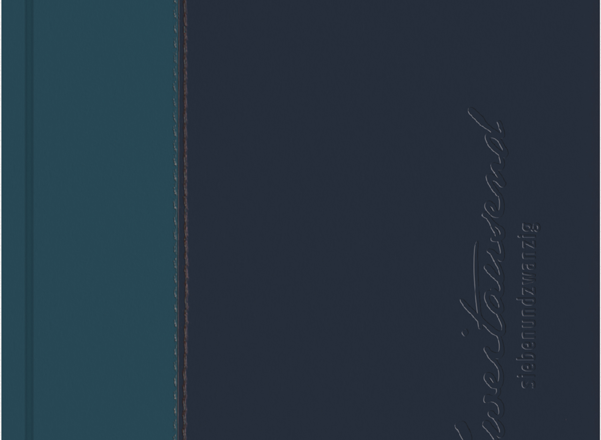 Buchkalender Water türkis-blau