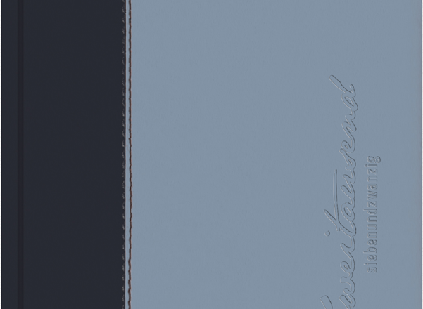 Buchkalender Air blau-azur
